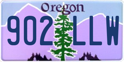 OR license plate 902LLW