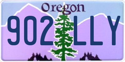 OR license plate 902LLY