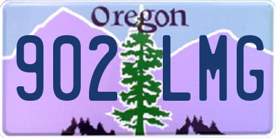 OR license plate 902LMG