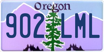 OR license plate 902LML