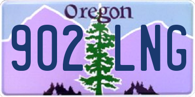 OR license plate 902LNG