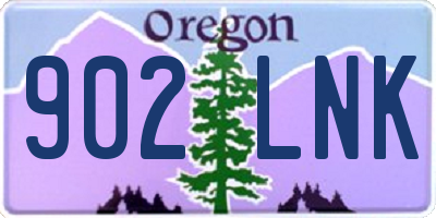 OR license plate 902LNK