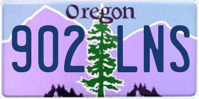 OR license plate 902LNS