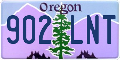OR license plate 902LNT