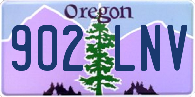 OR license plate 902LNV