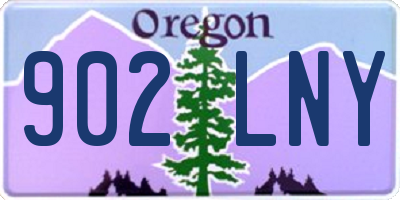 OR license plate 902LNY