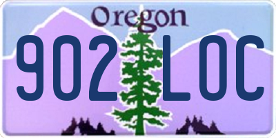 OR license plate 902LOC