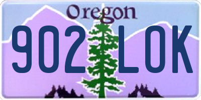 OR license plate 902LOK