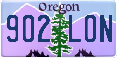 OR license plate 902LON