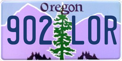 OR license plate 902LOR