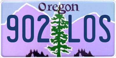 OR license plate 902LOS