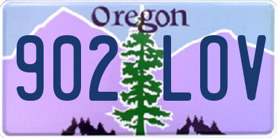 OR license plate 902LOV