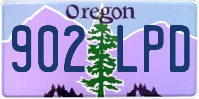 OR license plate 902LPD