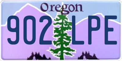 OR license plate 902LPE