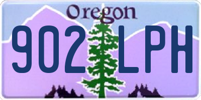 OR license plate 902LPH
