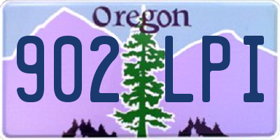 OR license plate 902LPI
