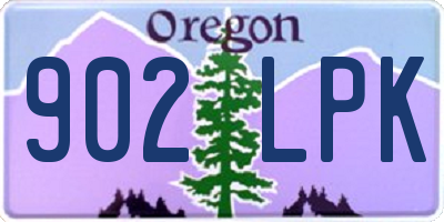 OR license plate 902LPK