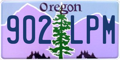 OR license plate 902LPM