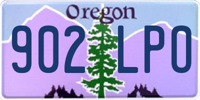 OR license plate 902LPO