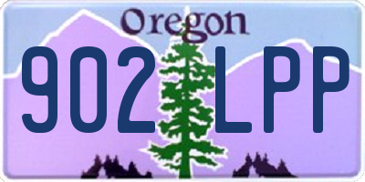 OR license plate 902LPP