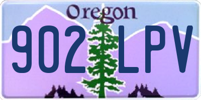OR license plate 902LPV