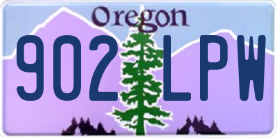 OR license plate 902LPW