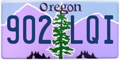 OR license plate 902LQI