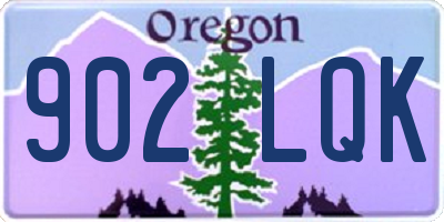 OR license plate 902LQK