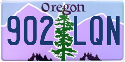 OR license plate 902LQN
