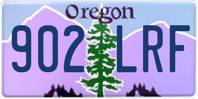 OR license plate 902LRF