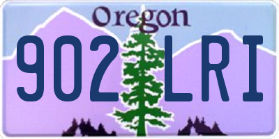 OR license plate 902LRI