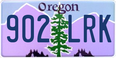 OR license plate 902LRK