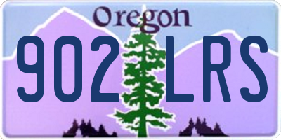 OR license plate 902LRS