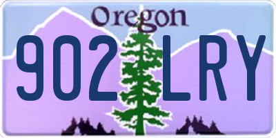 OR license plate 902LRY