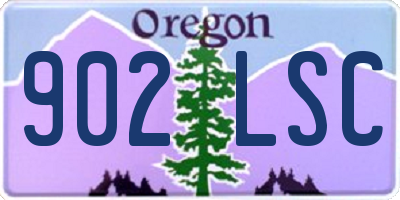 OR license plate 902LSC
