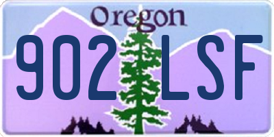 OR license plate 902LSF