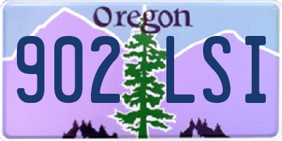 OR license plate 902LSI