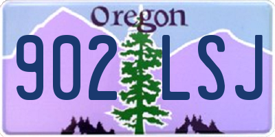 OR license plate 902LSJ