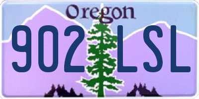 OR license plate 902LSL