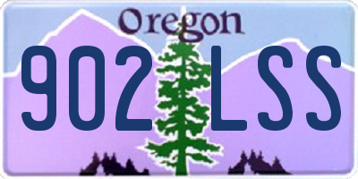 OR license plate 902LSS