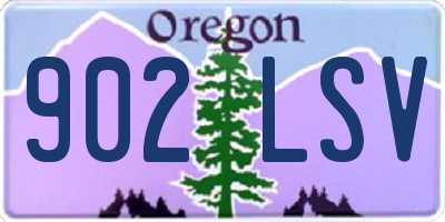 OR license plate 902LSV