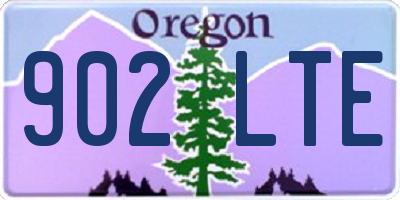 OR license plate 902LTE