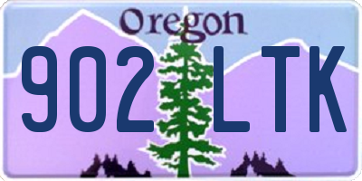 OR license plate 902LTK