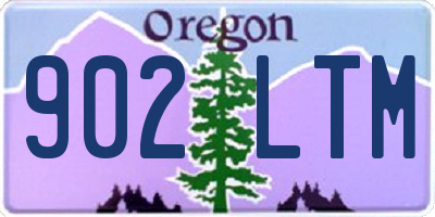 OR license plate 902LTM