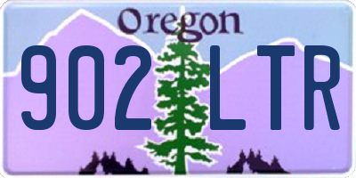 OR license plate 902LTR