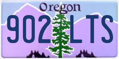 OR license plate 902LTS
