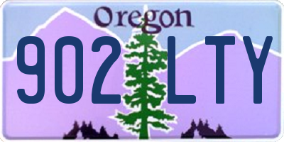 OR license plate 902LTY