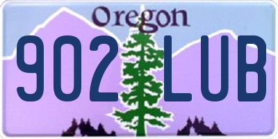 OR license plate 902LUB