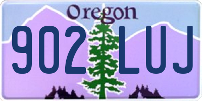 OR license plate 902LUJ