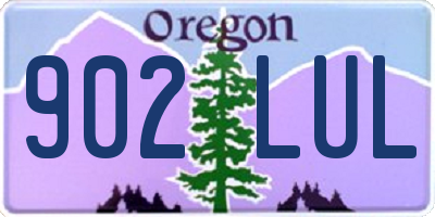 OR license plate 902LUL